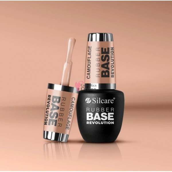 Rubber Base Camouflage Silcare, baza elastica pentru oja uv, 9 ml